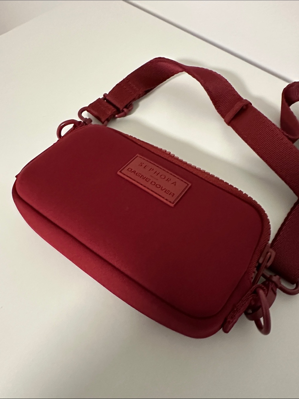 Limited Edition Sephora x Dagne Dover Phone Sling Bag, Red,NWOT